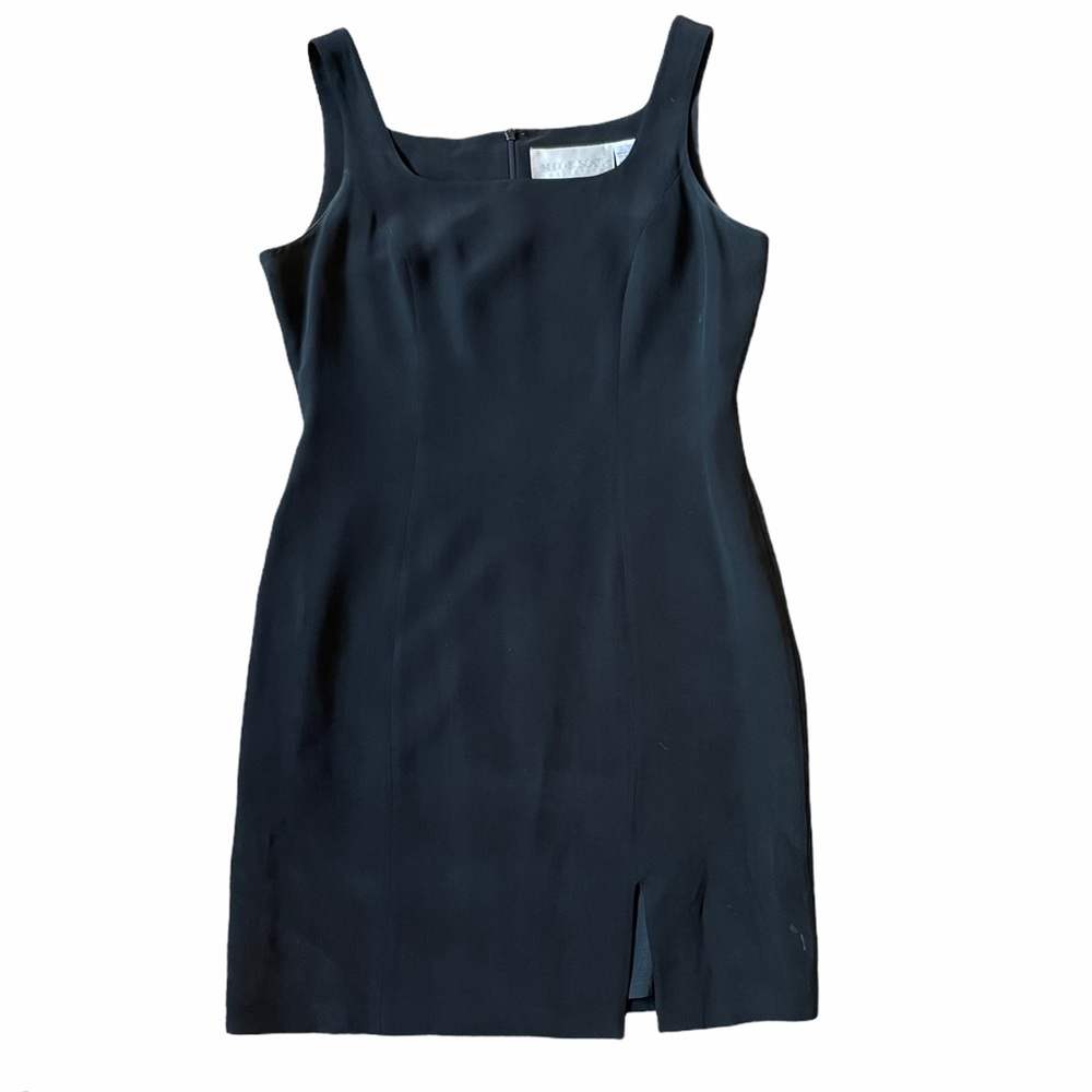 HUGO BUSCATI  100% silk little black dress